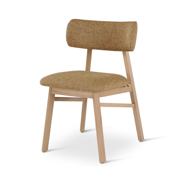 CLEO chair with wooden legs