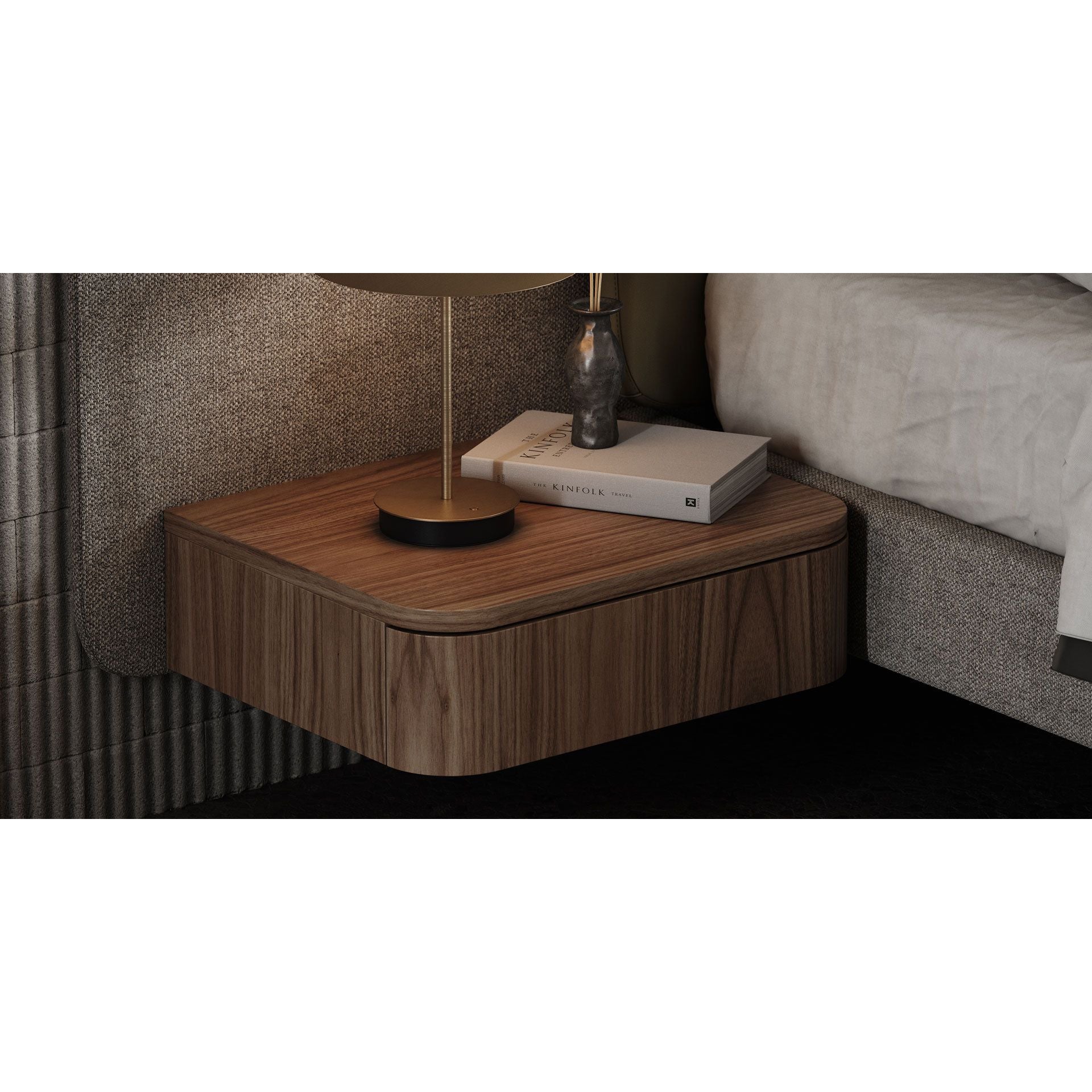 AMANDA Bed : Hudson- Elegant & Modern Upholstered Bed Frame for Ultimate Comfort | Customizable Design