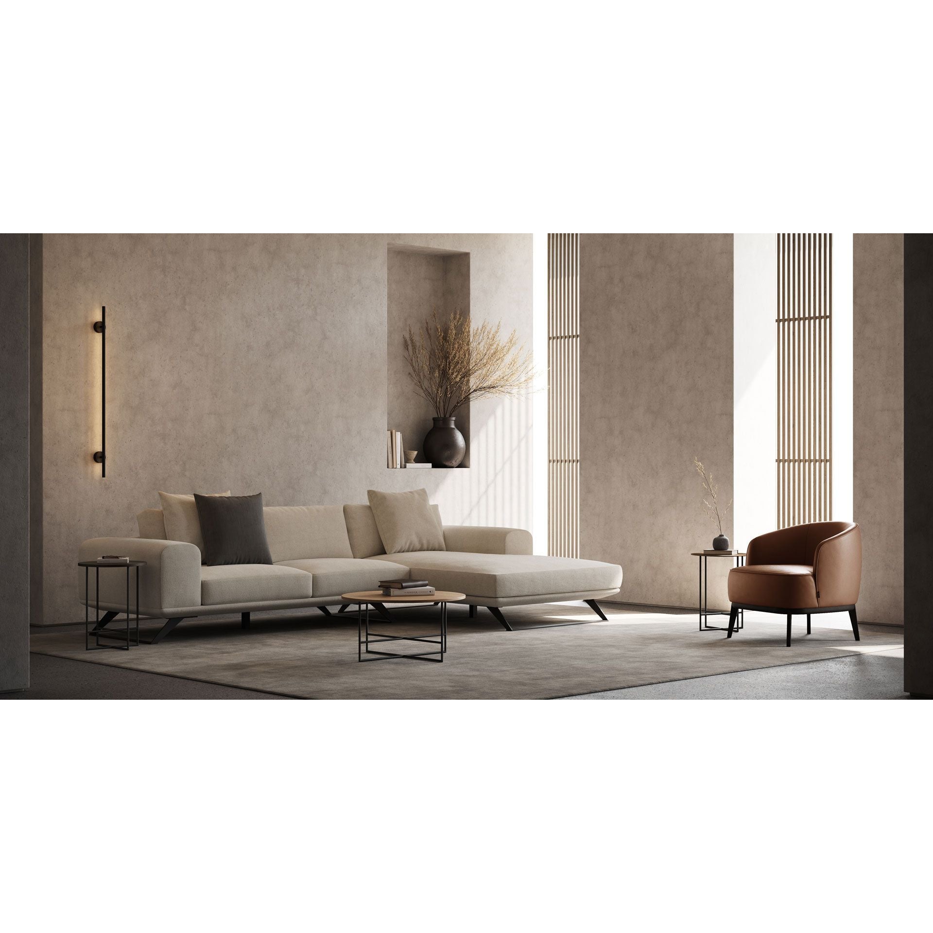 Aniston 3-Seater Sofa: Devon – Modern Elegance and Cozy Comfort for Contemporary Living