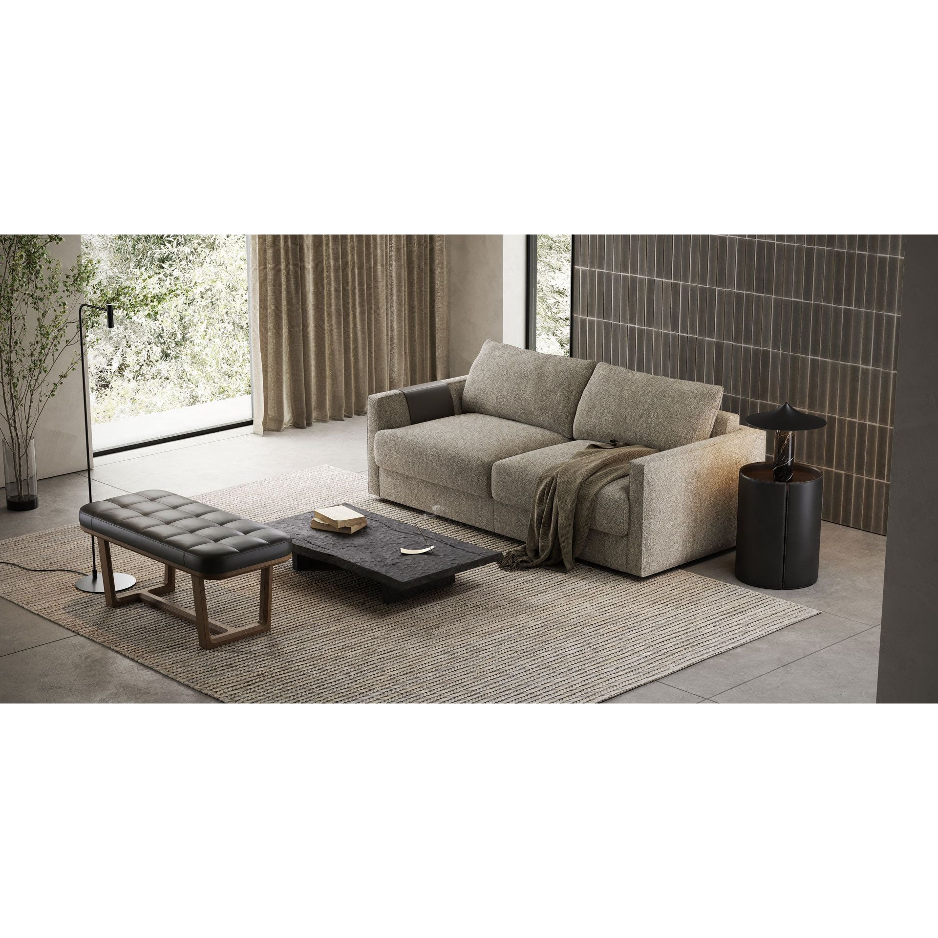 Beaumont Sofa Bed: Aspen – Luxurious Comfort with a Generous 1600x1950 mm Mattress for Elegant Living Spaces