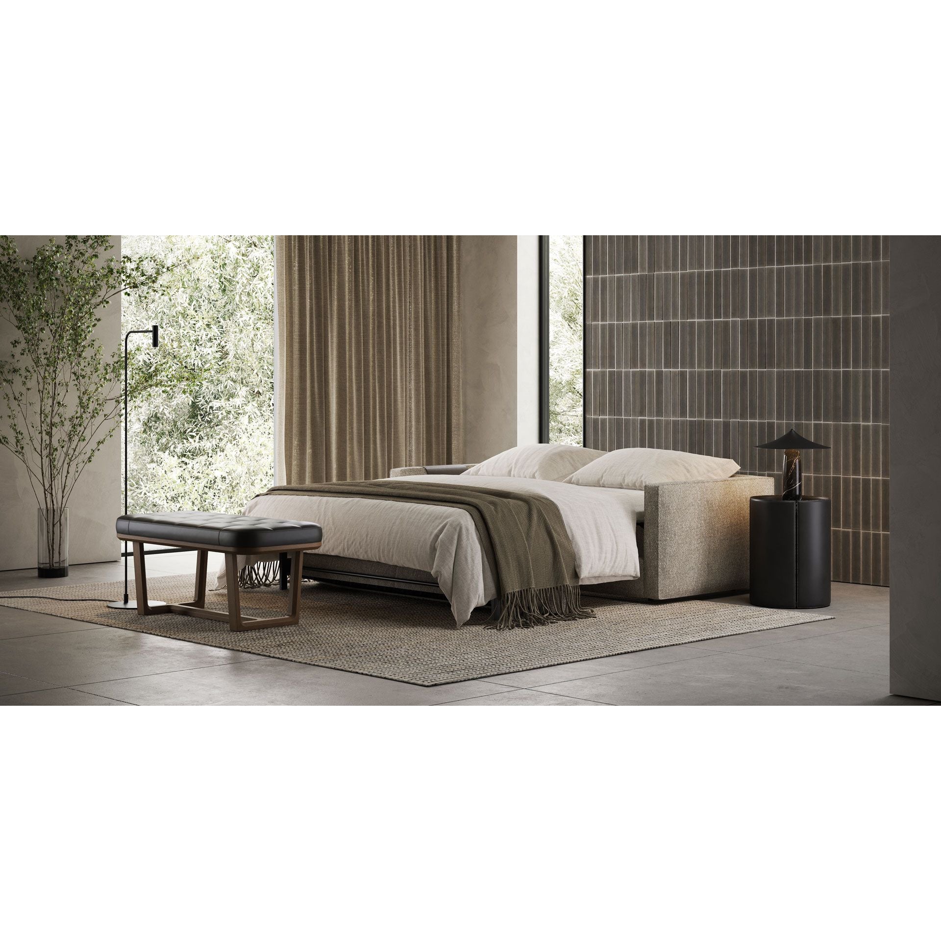 Beaumont Sofa Bed: Aspen – Luxurious Comfort with a Generous 1600x1950 mm Mattress for Elegant Living Spaces