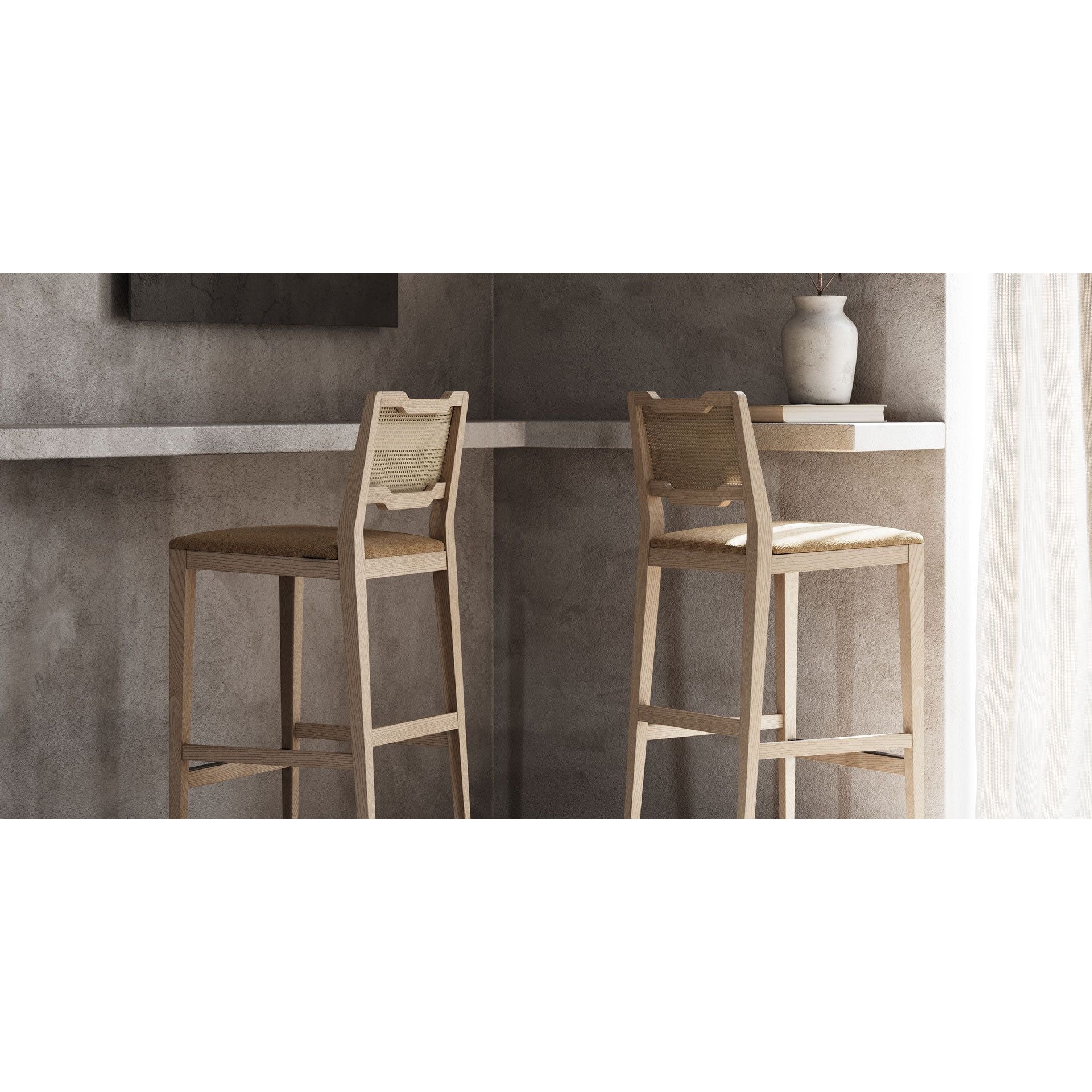 Modern Eva Bar & Counter Chair: Osaka – Stylish Height Adjustable Seating for Kitchen & Dining Spaces
