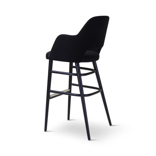 EVA barchair with round wooden legs