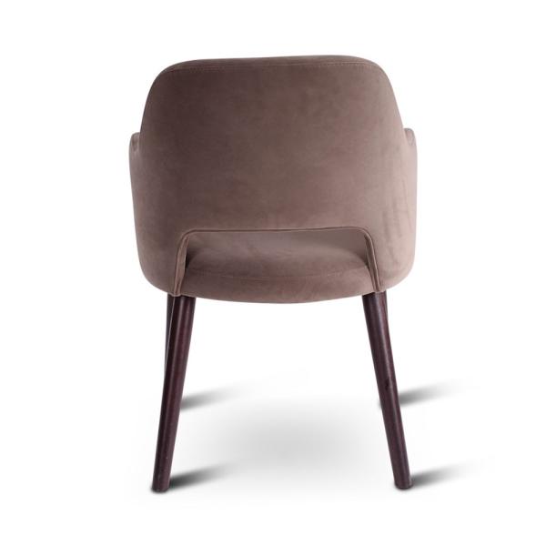 EVA armchair with round wooden legs