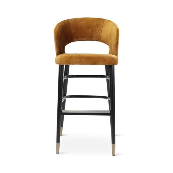 FAY bar chair with round wooden legs