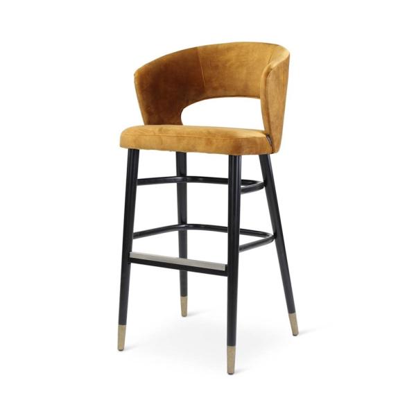 FAY bar chair with round wooden legs