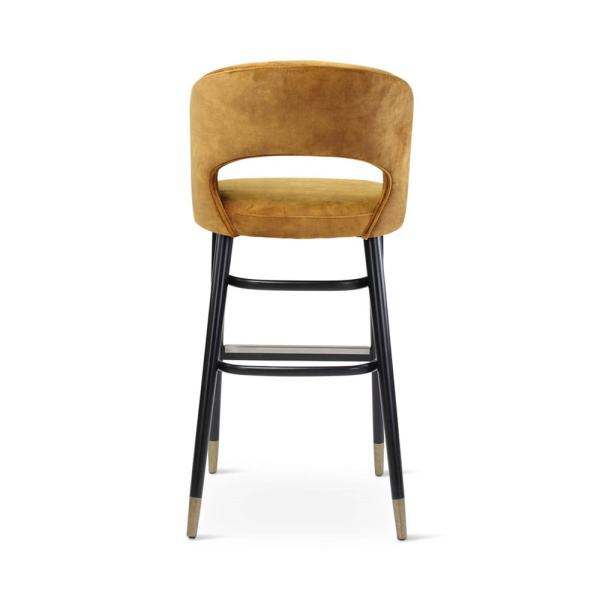 FAY bar chair with round wooden legs