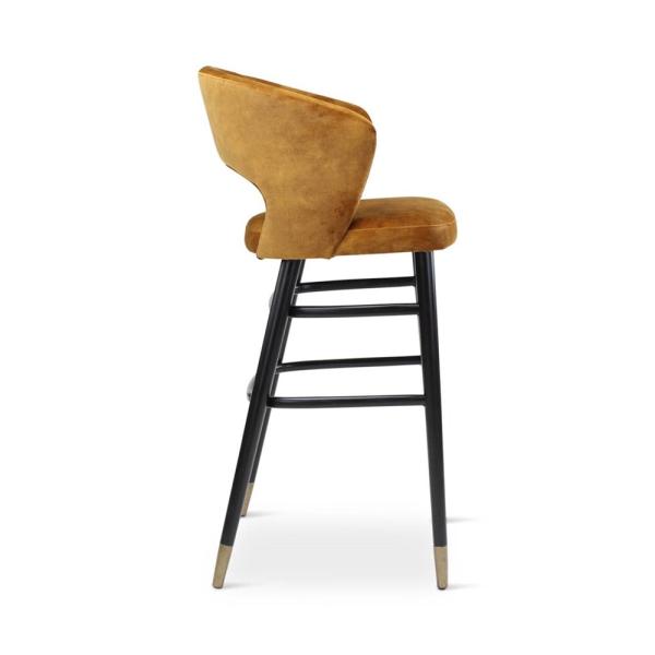FAY bar chair with round wooden legs