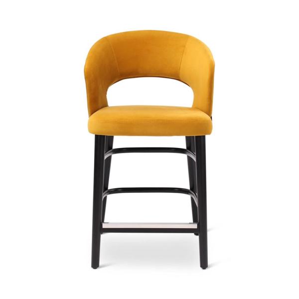 FAY counter chair with round wooden legs
