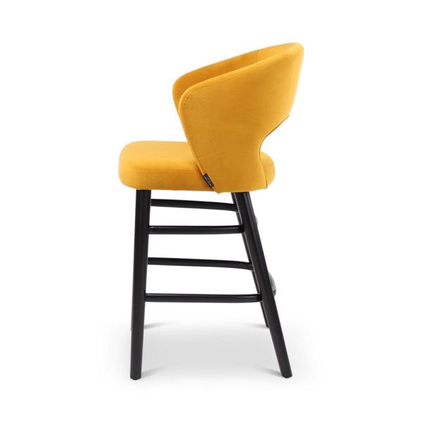 FAY counter chair with round wooden legs