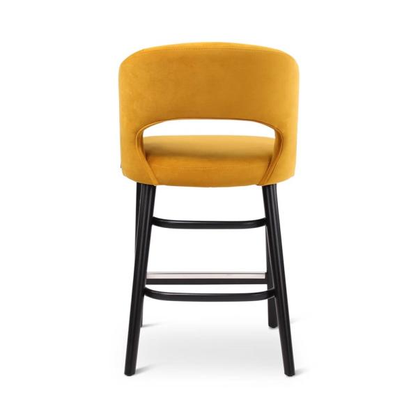 FAY counter chair with round wooden legs