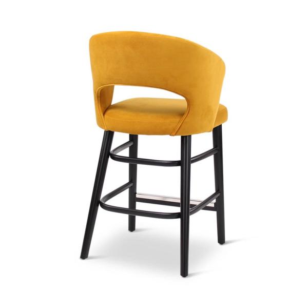 FAY counter chair with round wooden legs