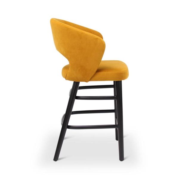 FAY counter chair with round wooden legs
