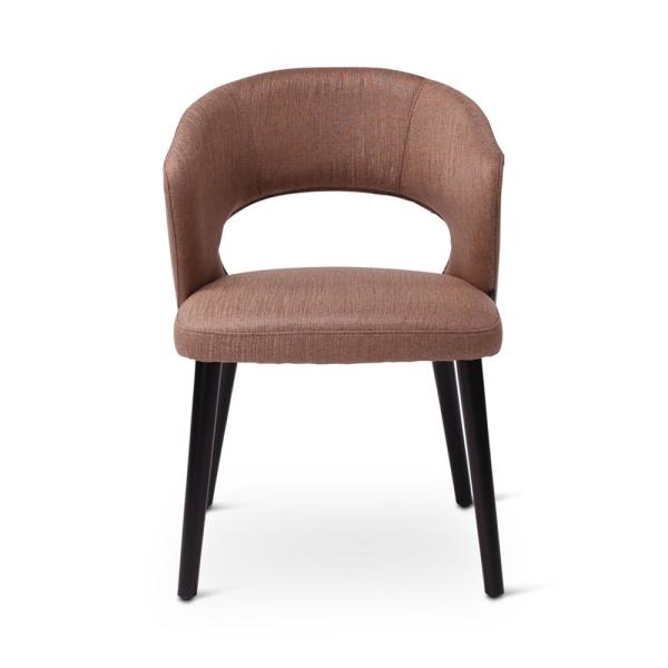 FAY armchair with round wooden legs