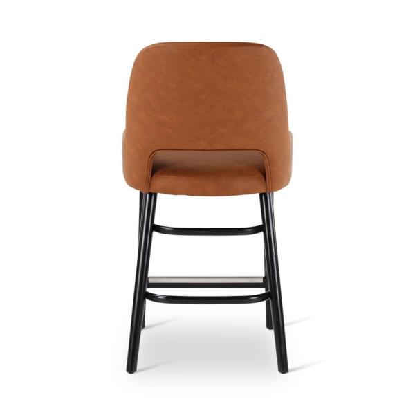 GIL counter chair with round wooden legs