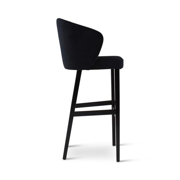GUS bar chair with square wooden legs