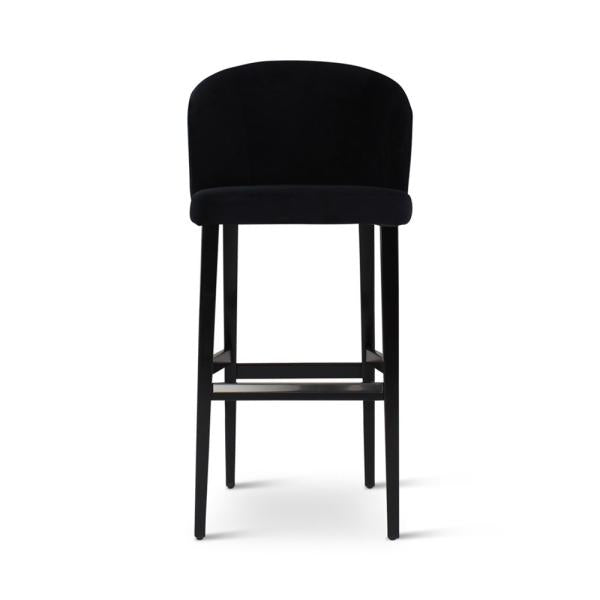 GUS bar chair with square wooden legs