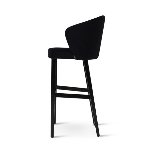 GUS bar chair with square wooden legs