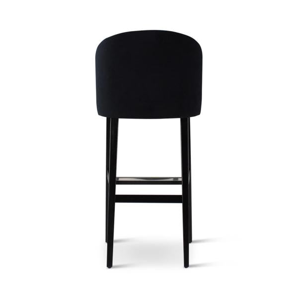 GUS bar chair with square wooden legs
