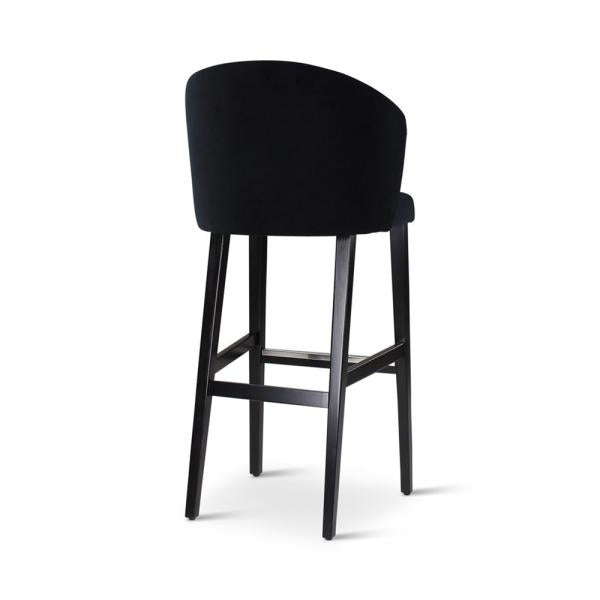 GUS bar chair with square wooden legs