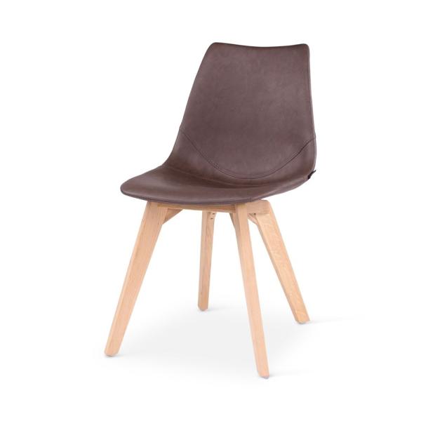 HAPY chair with wooden legs