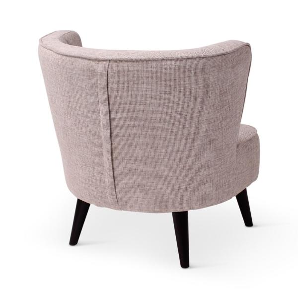 INA lounge chair with round wooden legs