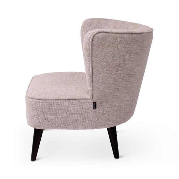 INA lounge chair with round wooden legs
