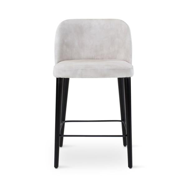 IVO counter chair, round wooden legs