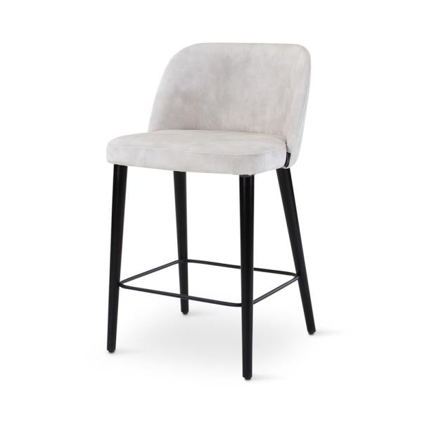 IVO counter chair, round wooden legs