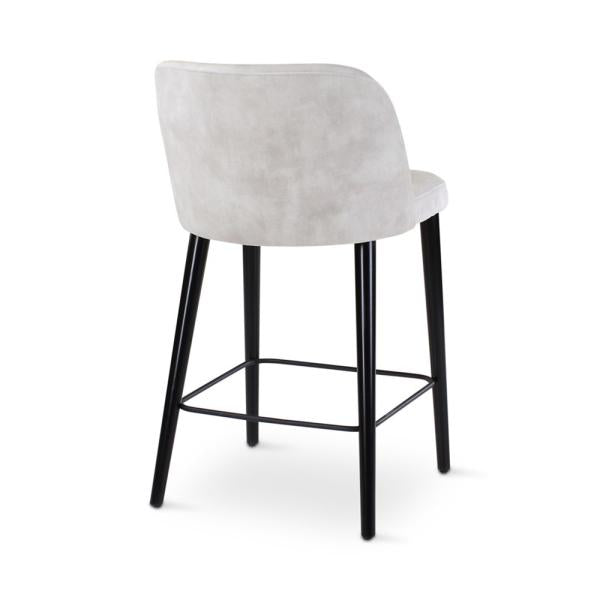 IVO counter chair, round wooden legs