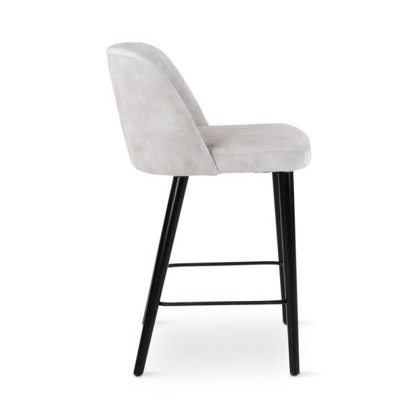 IVO counter chair, round wooden legs