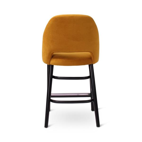 JOY counter chair with round wooden legs