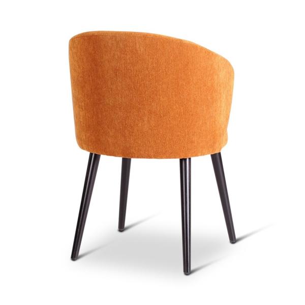 LEA armchair with round wooden legs