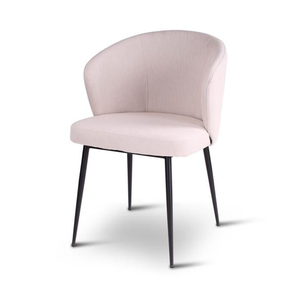 LOT armchair with black iron legs