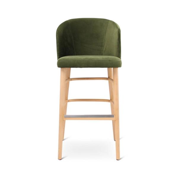LOT bar chair with round wooden legs