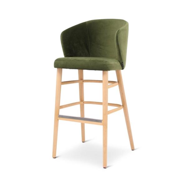 LOT bar chair with round wooden legs