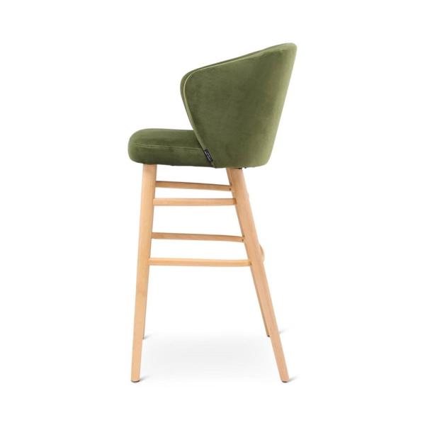 LOT bar chair with round wooden legs