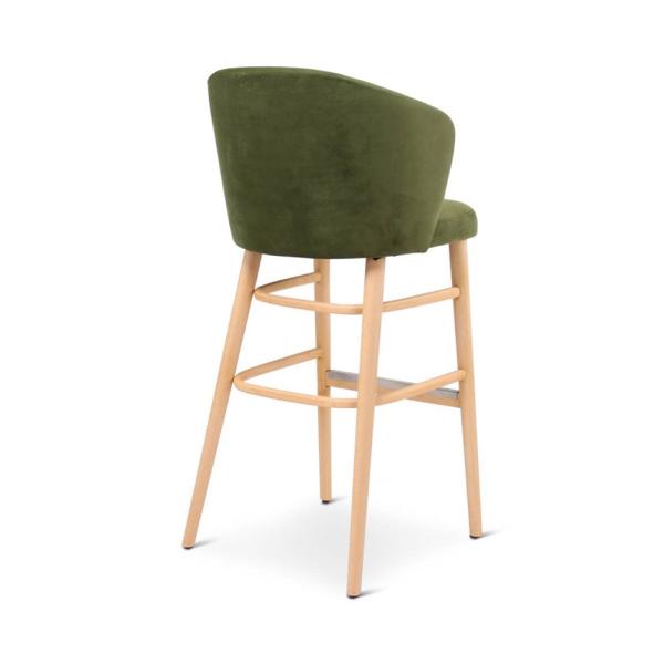 LOT bar chair with round wooden legs