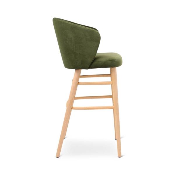 LOT bar chair with round wooden legs
