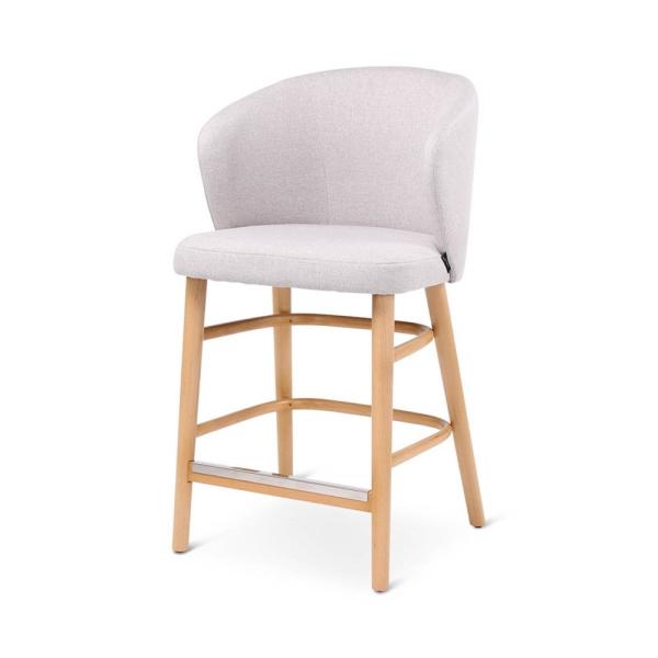 LOT counter chair with round wooden legs