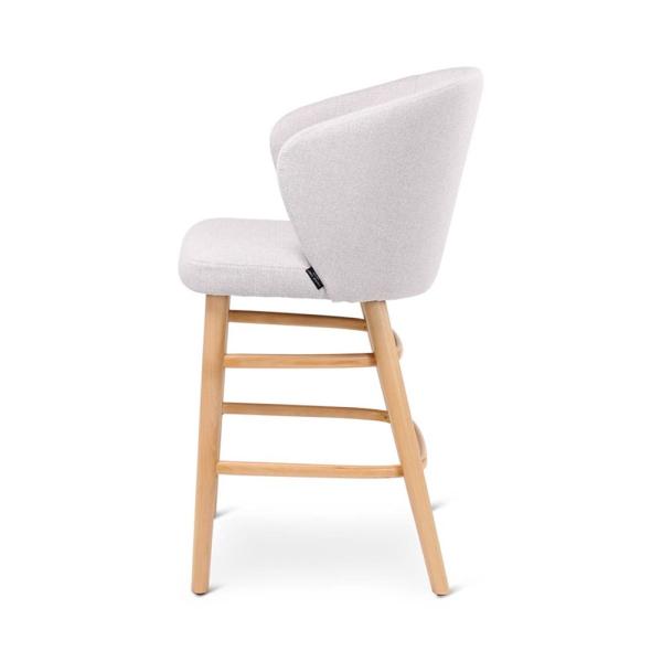 LOT counter chair with round wooden legs