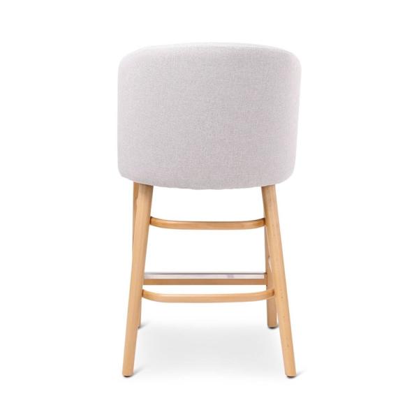 LOT counter chair with round wooden legs