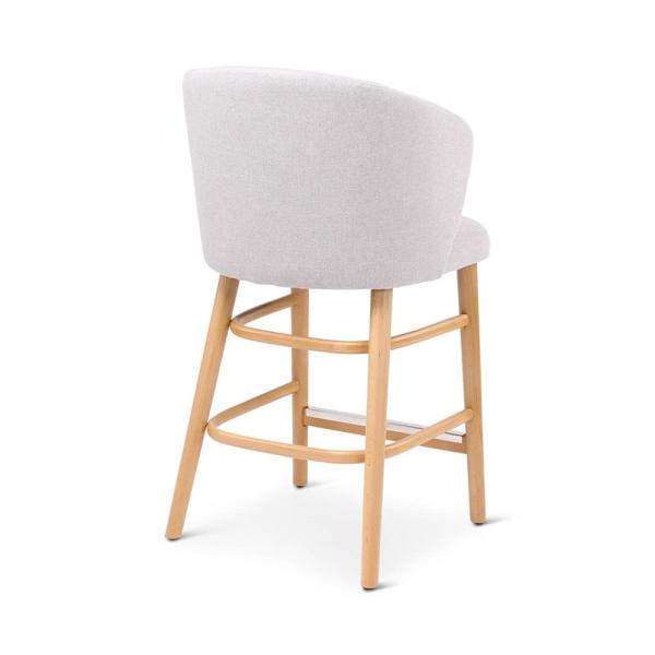 LOT counter chair with round wooden legs