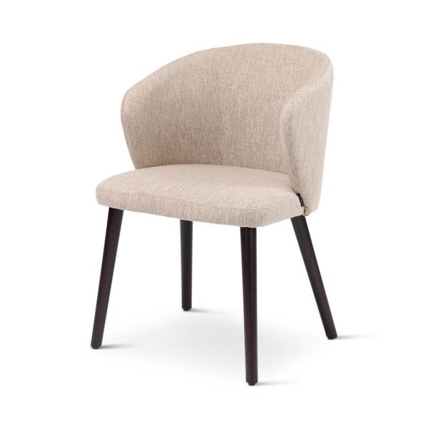 LOT armchair with round wooden legs