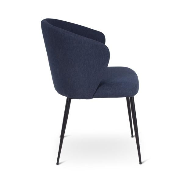 LOT armchair with black iron legs