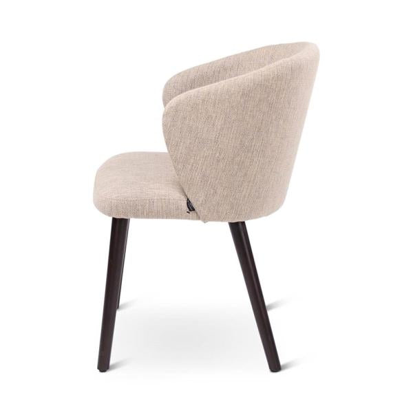 LOT armchair with round wooden legs