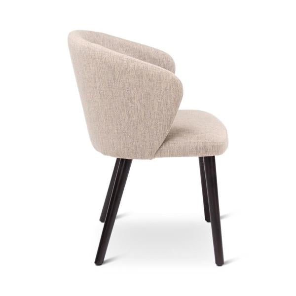 LOT armchair with round wooden legs
