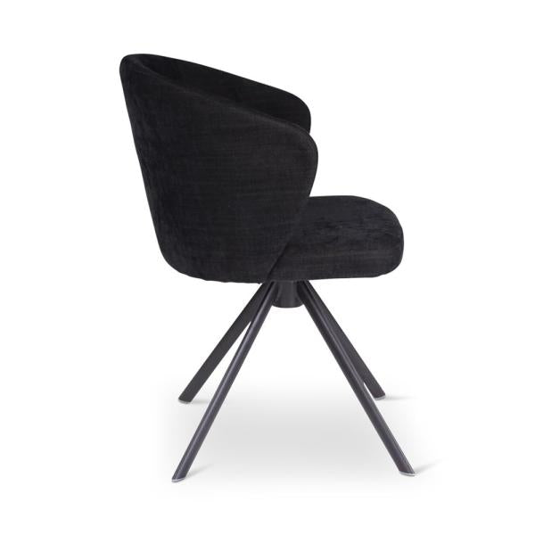 LOT rotating chair with black iron leg