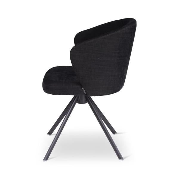 LOT rotating chair with black iron leg