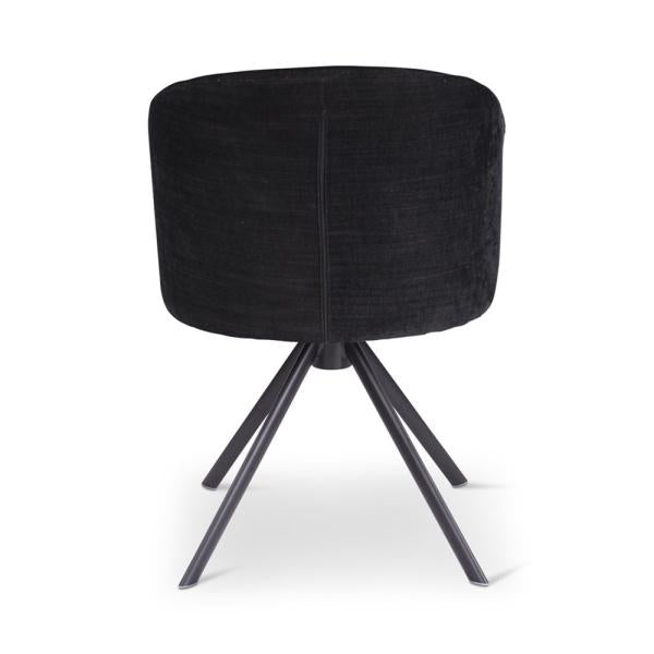 LOT rotating chair with black iron leg